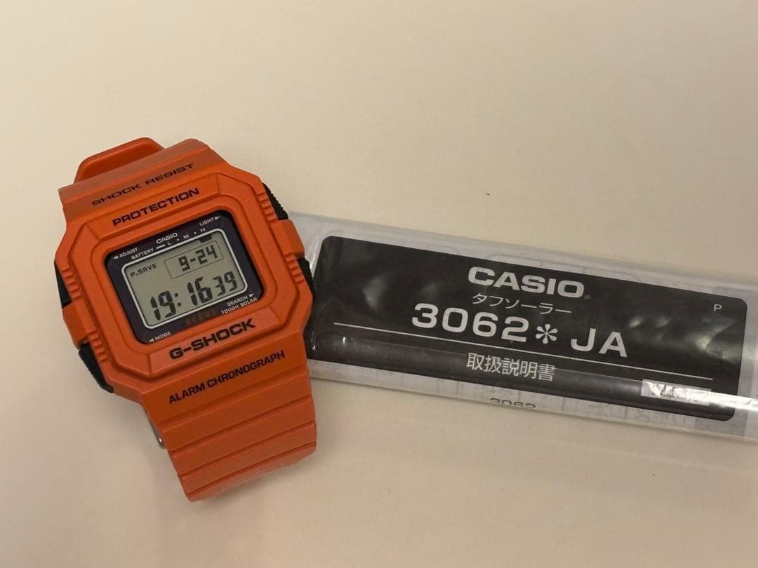 コラボ/G-SHOCK/時計/BEAMS/別注/オレンジ/限定/ソーラー/美品 - メルカリ