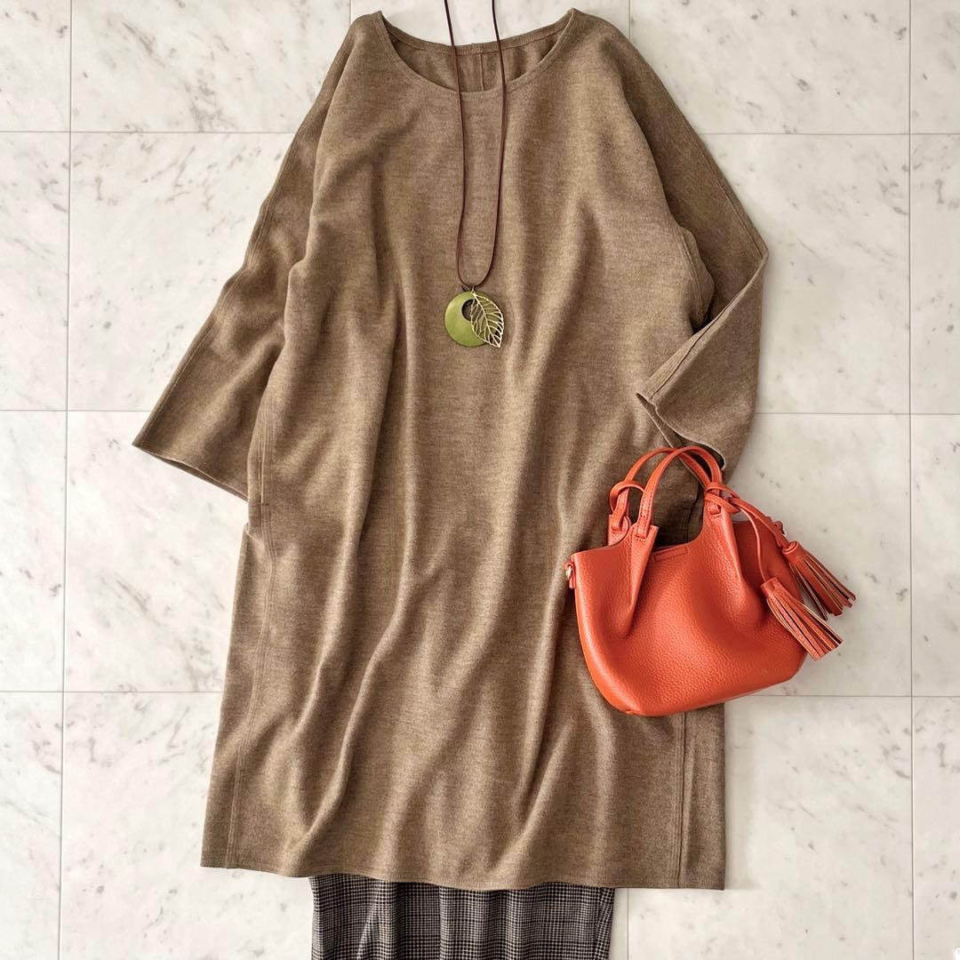 美品＊ババグーリ ウールチュニックワンピースM ベージュブラウン系 クルーネック 楽天市場】【中古】 ヨーガンレール ババグーリJURGEN LEHL Babaghuri