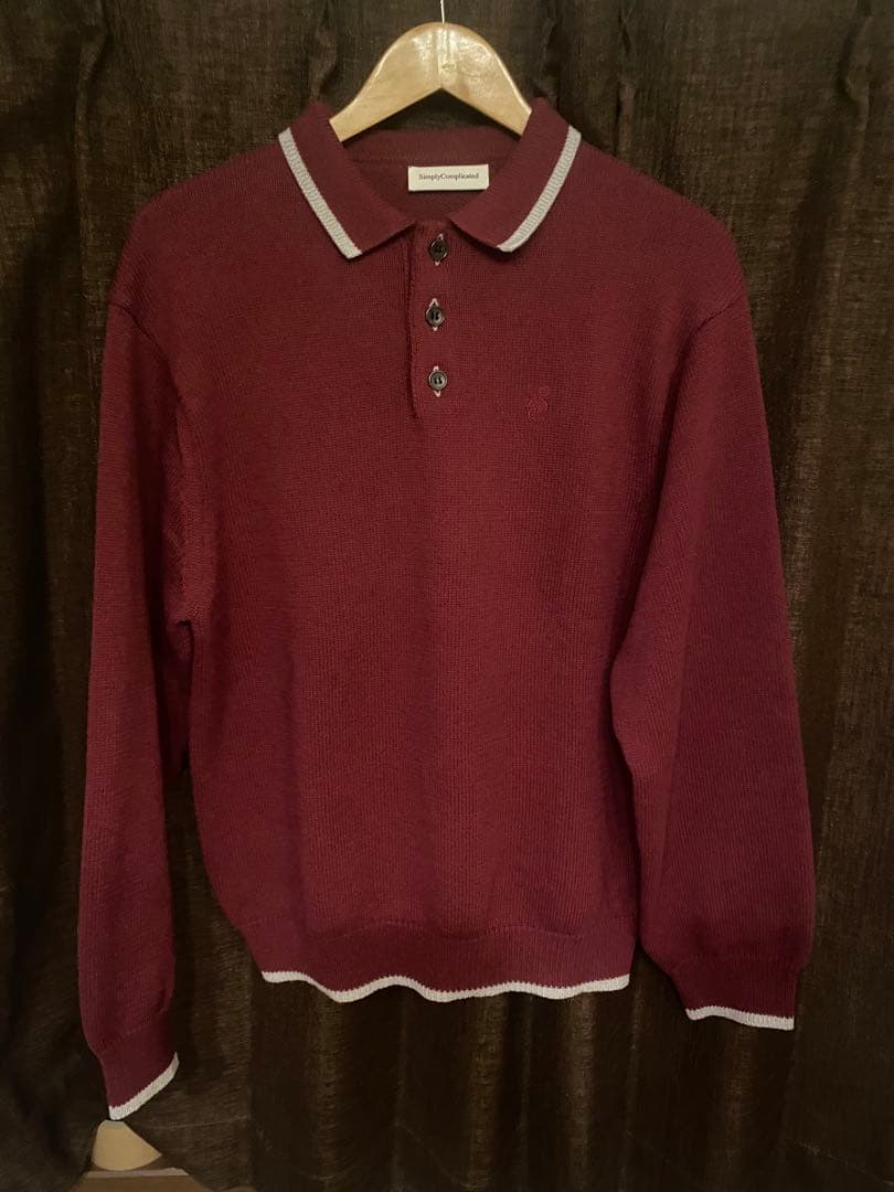 美品 simply complicated 26ss ニットポロ - メルカリ