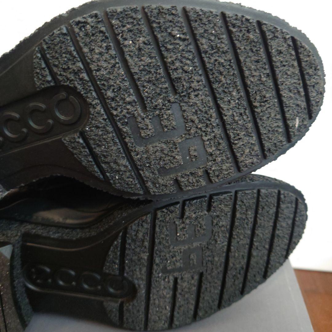 未使用 ECCO GORE-TEX 防水レザーブーツ 24.5cm