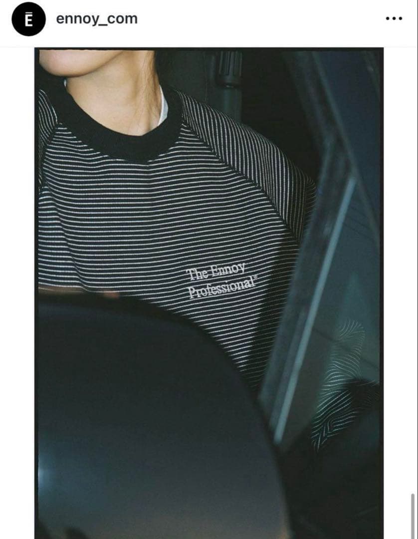 Ennoy BORDER CREW NECK SWEAT - メルカリ