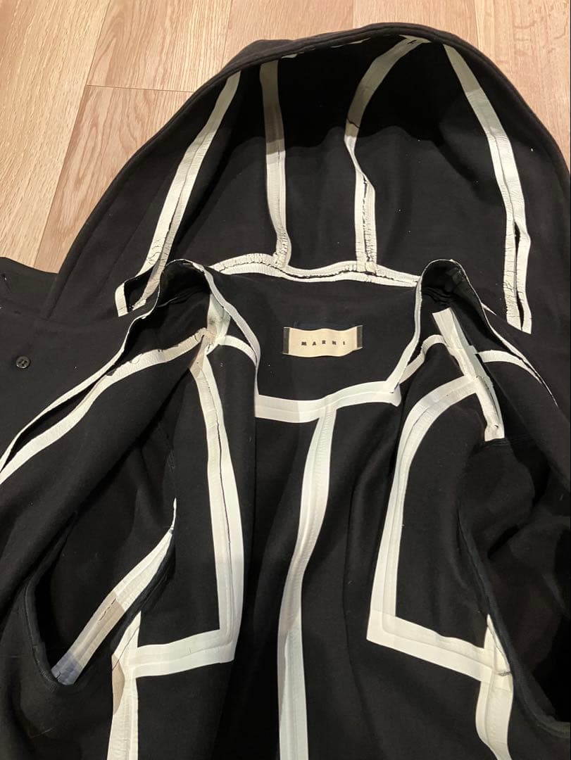 即発送】値引き交渉OK marni マルニ 13AWメルトンフーデッドコート