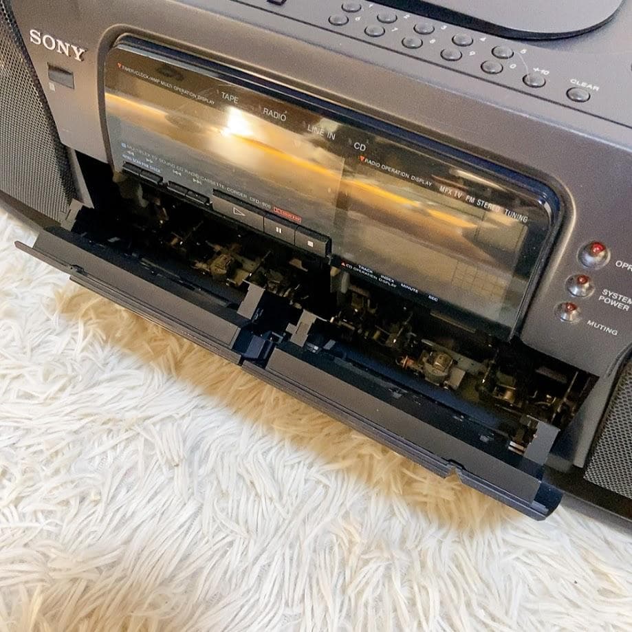 SONY CFD-900 CDラジカセ Wカセット ラジオ ドデカホーン - ラジオ