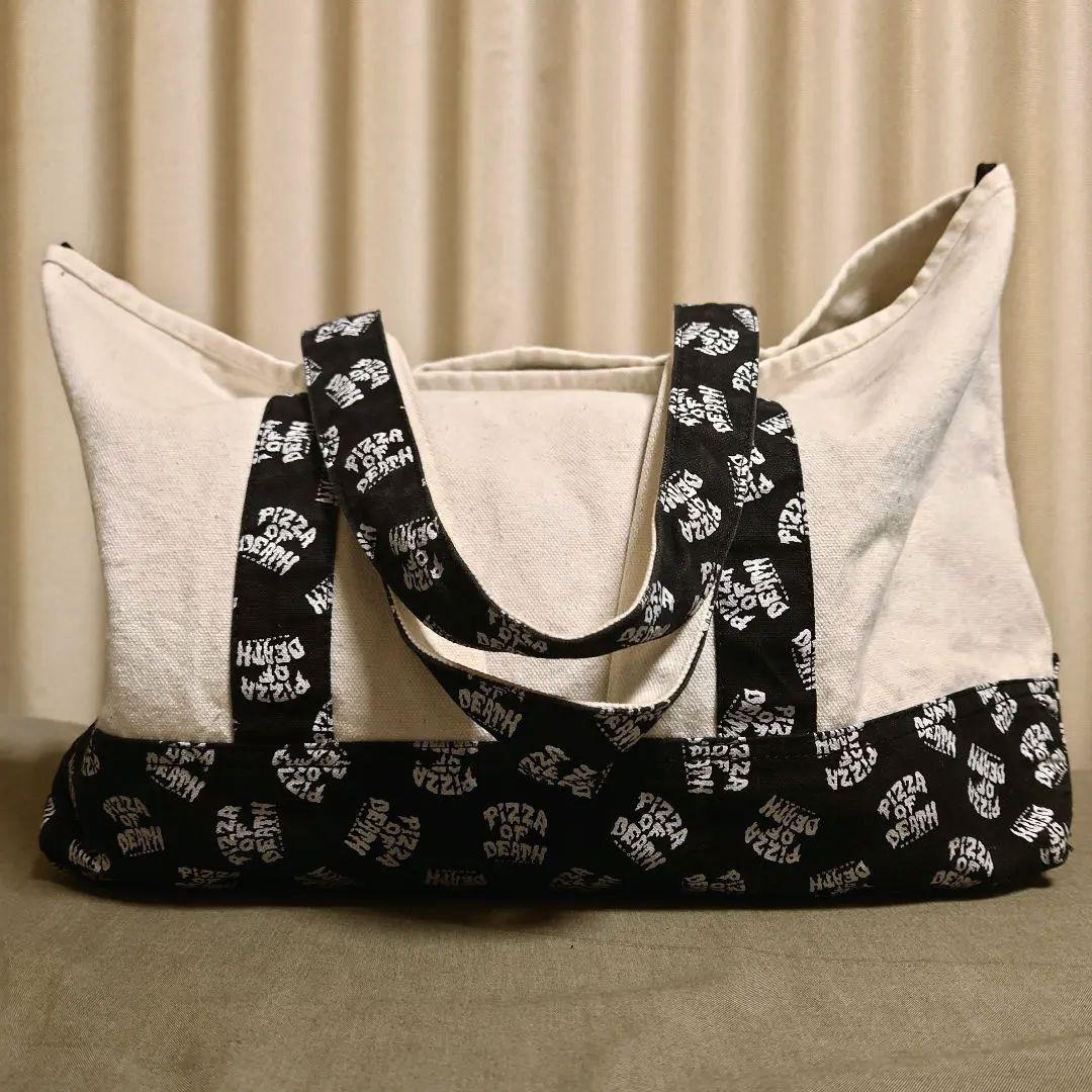 送込)PIZZA OF DEATH ピザオブデス/トートバッグ/ブラック/前期型