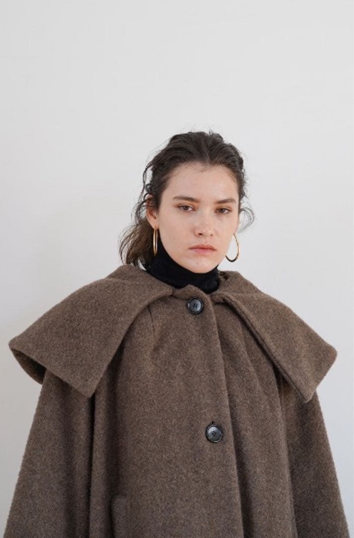 CLANE】BIG COLLAR FLARE COAT - メルカリ