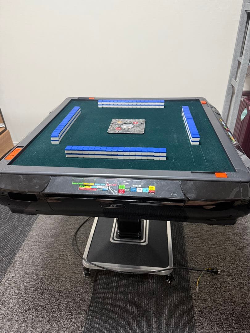 美品・高機能】全自動麻雀卓 点数表示機能付き 折りたたみ式 28mm牌