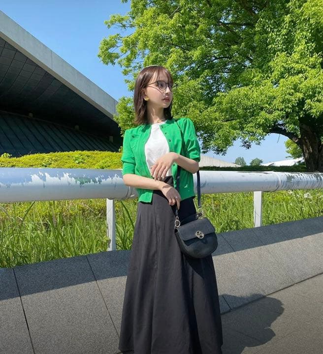 CABaN グリーン カーディガン 半袖 - メルカリ