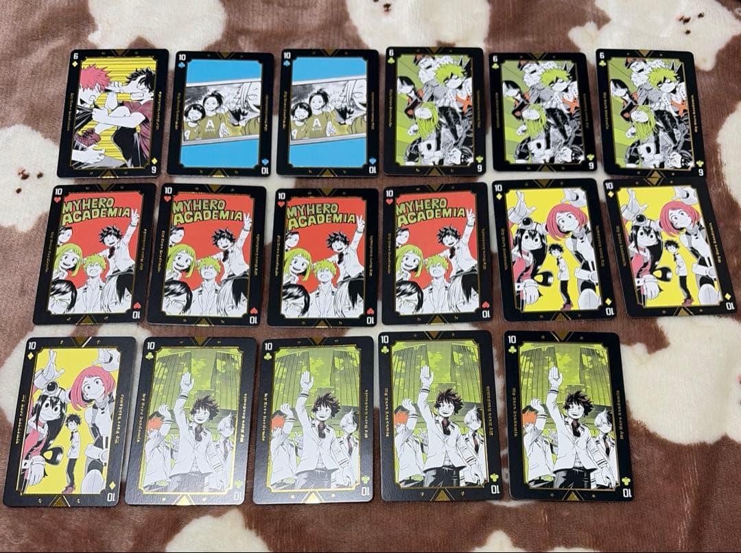 ヒロアカ 僕のヒーローアカデミア 箔押しトランプ 緑谷出久 爆豪勝己