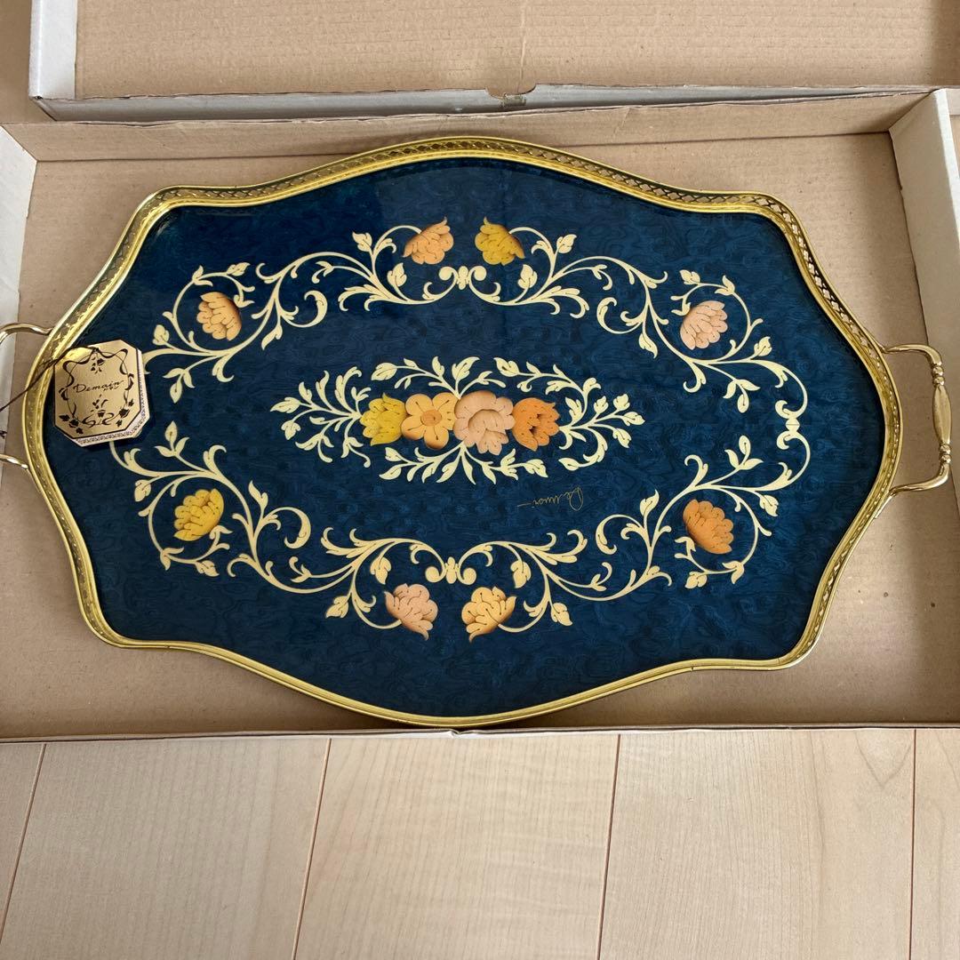 イタリア ドマン象嵌細工トレイ - メルカリ