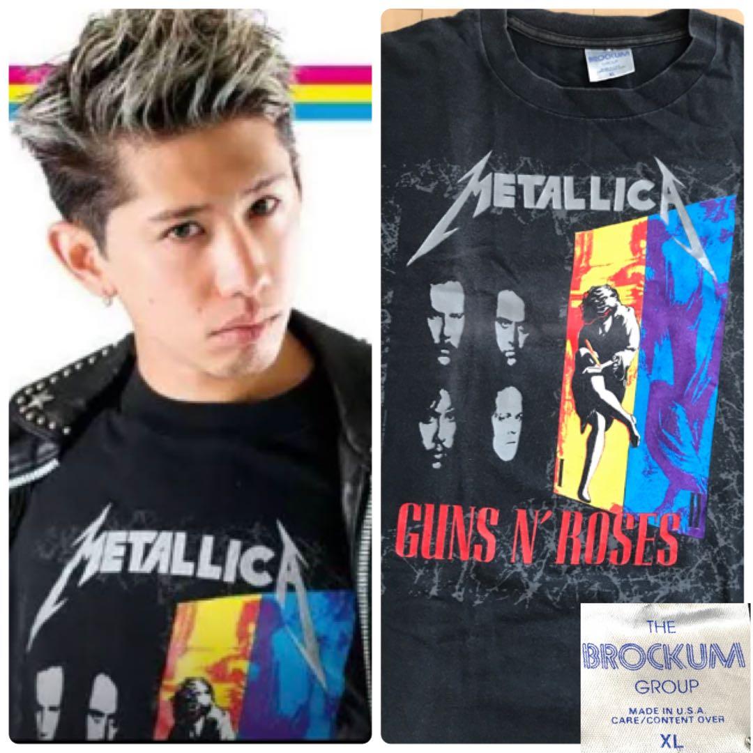 taka着用 メタリカ ガンズアンドローゼズ 1992年製ヴィンテージ T