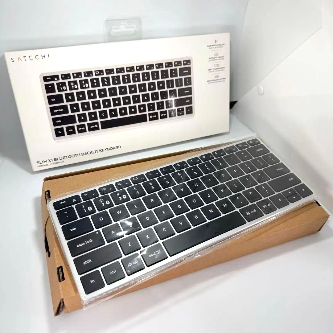 SATECHI SLIM X1 Bluetooth キーボード シルバー Slim X1 Bluetooth Backlit Keyboard for Mac & PC – Satechi