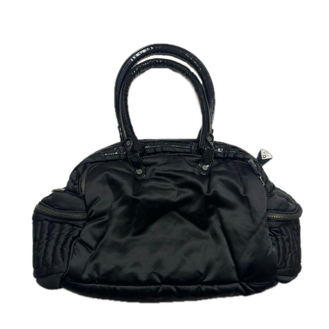 00s DIESEL ナイロン ハンドバッグ メタルロゴ プレート アーカイブ