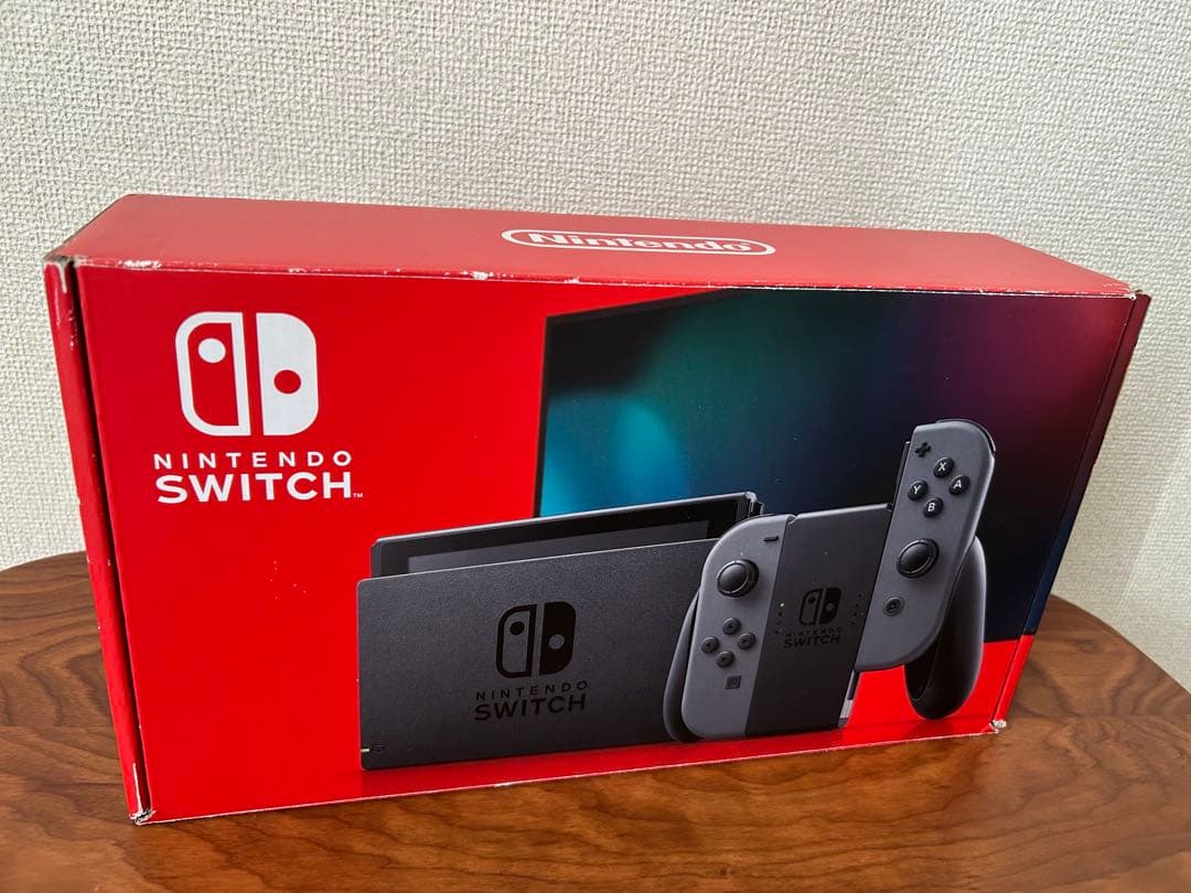 ニンテンドースイッチ 本体 グレー 箱あり 付属品完備 動作確認済 動作確認済】Nintendo Switch ニンテンドースイッチ 本体 グレー