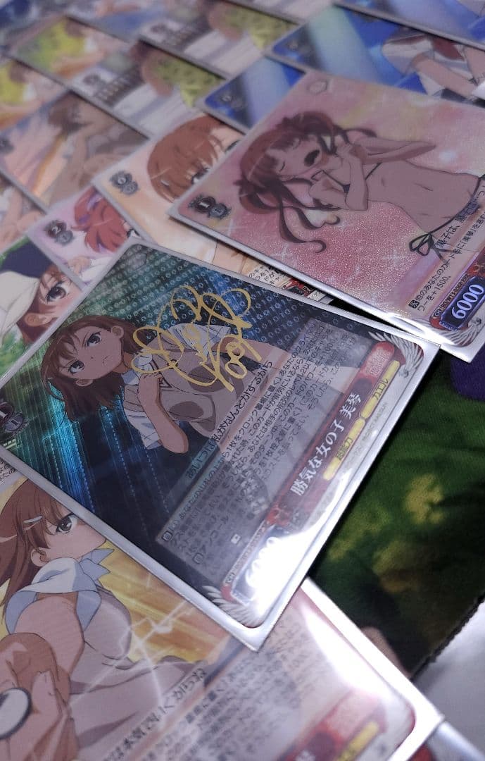 ヴァイスシュヴァルツ とある科学の超電磁砲 デッキ スリーブ 御坂美琴