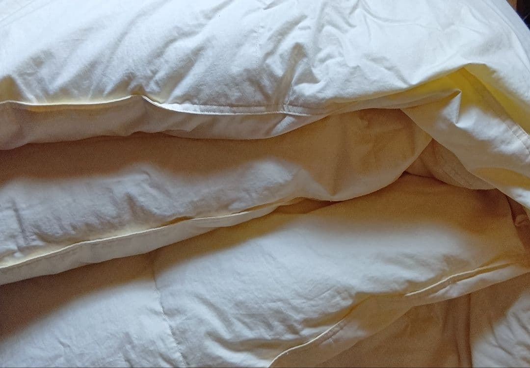 ダウン93% フェザー7%　ホワイトマザーグース　羽毛布団 マザーグース 羽毛布団 布団カバー付 マザーホワイトグースダウン93