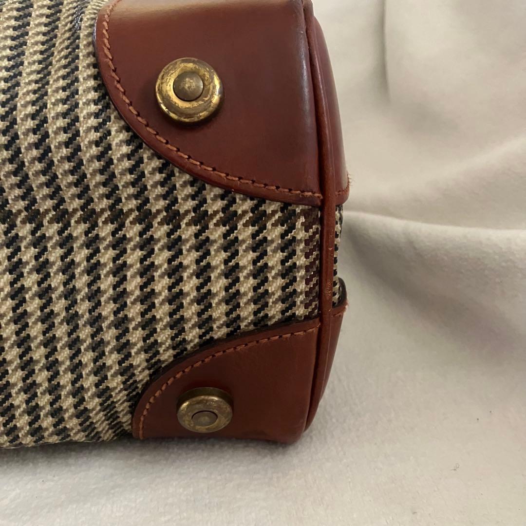 POLO ポロラルフローレン ハンドバッグ ビンテージ 千鳥柄 A4可 トート