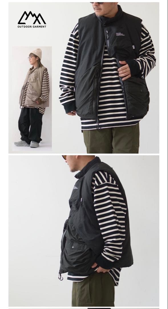 CMF OUTDOOR GARMENT オーバーレイダウンベスト COMFY OUTDOOR GARMENT (コムフィアウトドアガーメント) OVERLAY DOWN