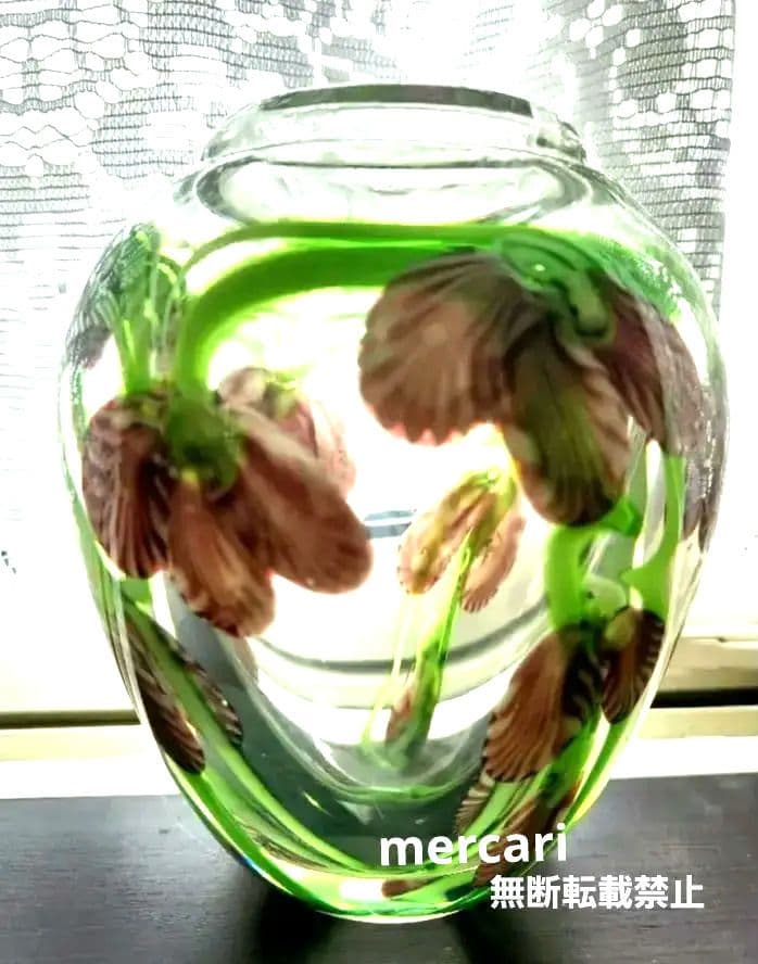 アメリカ Orient & Flume Art Glass フラワーベース