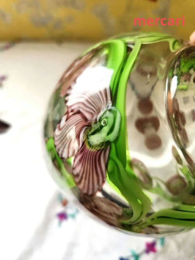 アメリカ Orient & Flume Art Glass フラワーベース