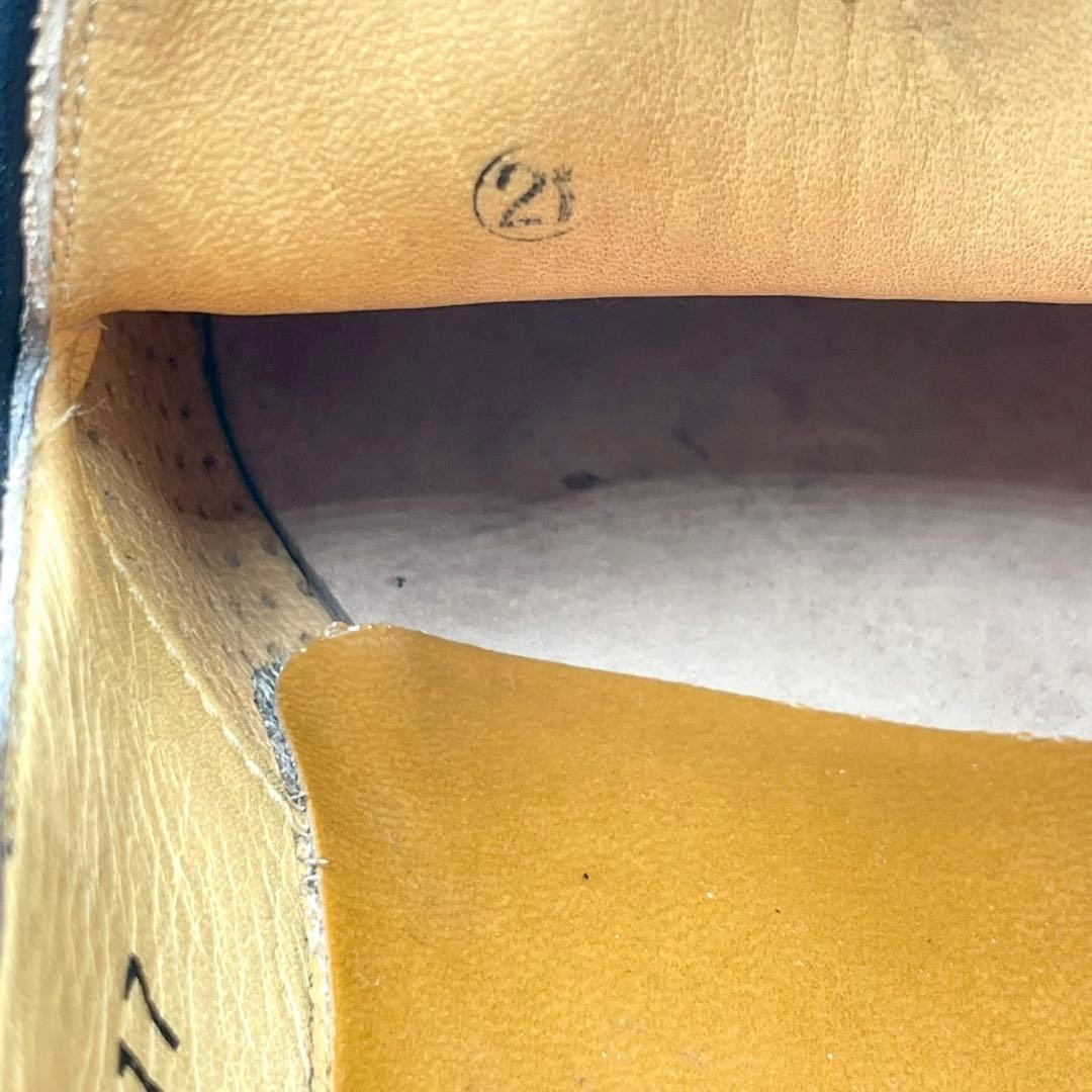 美品 スコッチグレイン タッセルローファー 817 黒 25.5EE Y1527