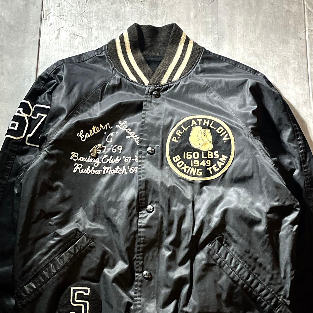 希少M Polo Ralph Lauren ボクシング スタジャン リバーシブル - メルカリ