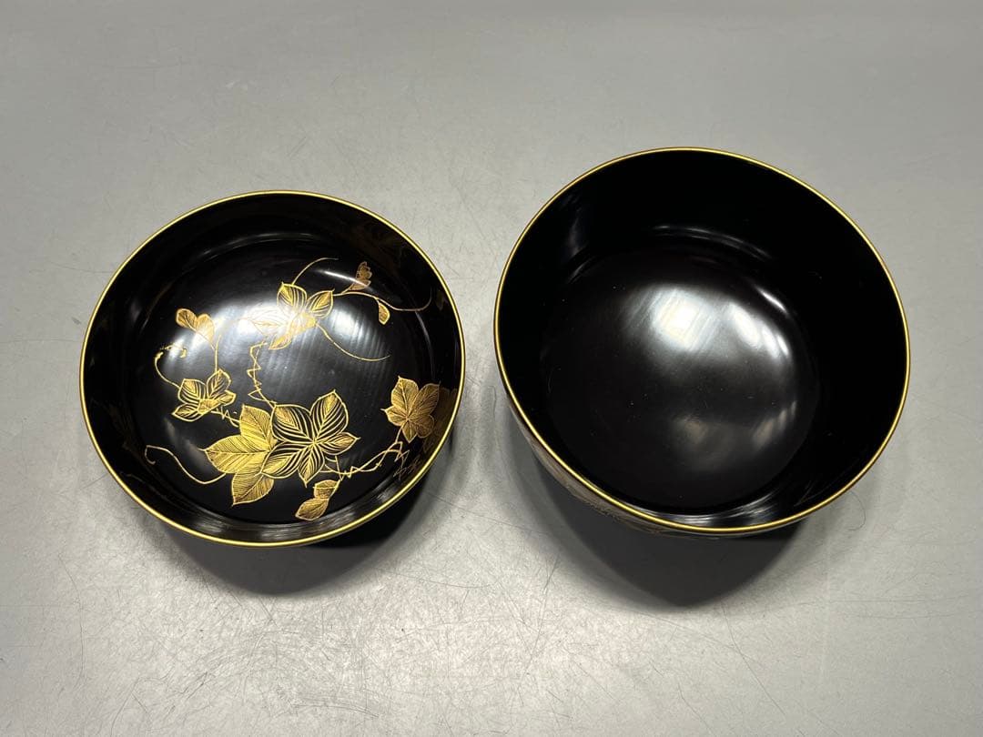 時代 極上 輪島塗 沈金蒔絵 煮椀 吸物椀 五客 木製 おすすめ品