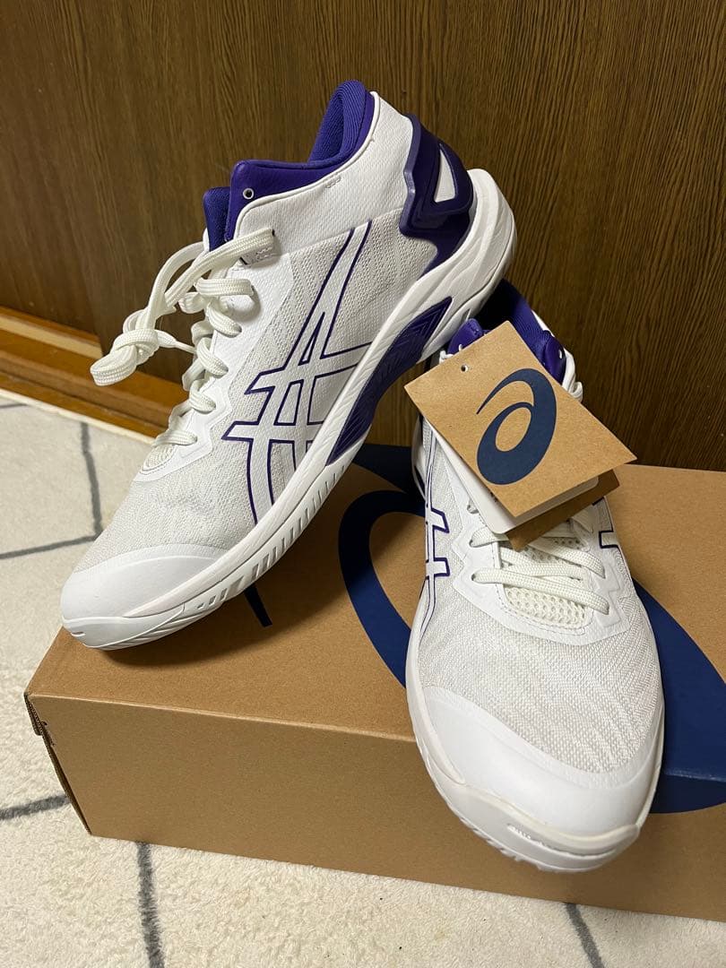 ICHICA ASICS バスケットボールシューズ GELBURST27 ASICS GELBURST 27 'White Purple' 1063A066-101
