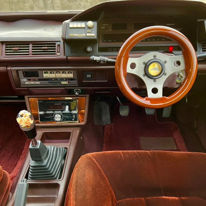 美品 OBA 小径ウッドステアリング gx71 オバ 街道レーサー 当時物