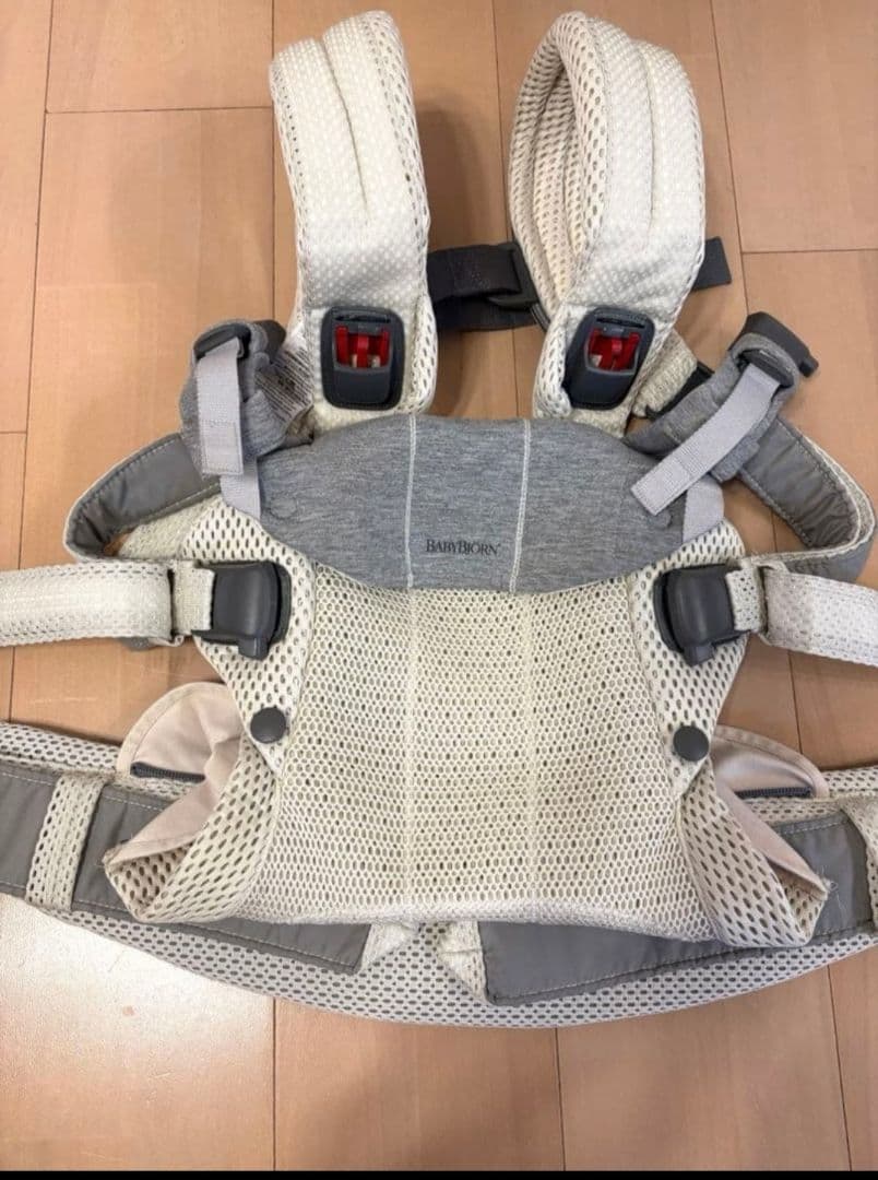 メッシュ抱っこ紐 グレー