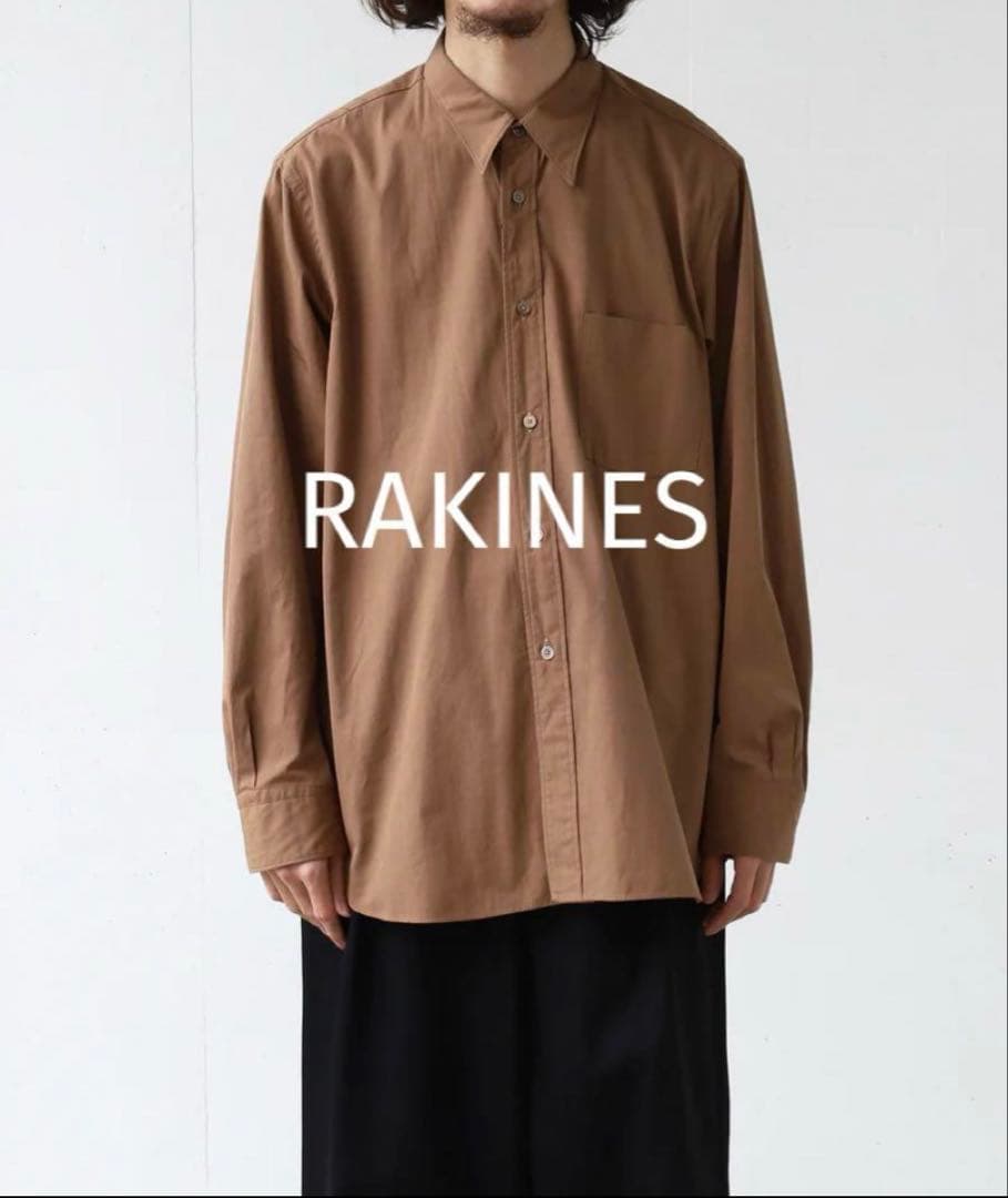 RAKINES シャツ Mサイズ ブラウン COMOLI ラキネス 中古・古着通販】RAKINES (ラキネス) Pullover long shirt ブラウン