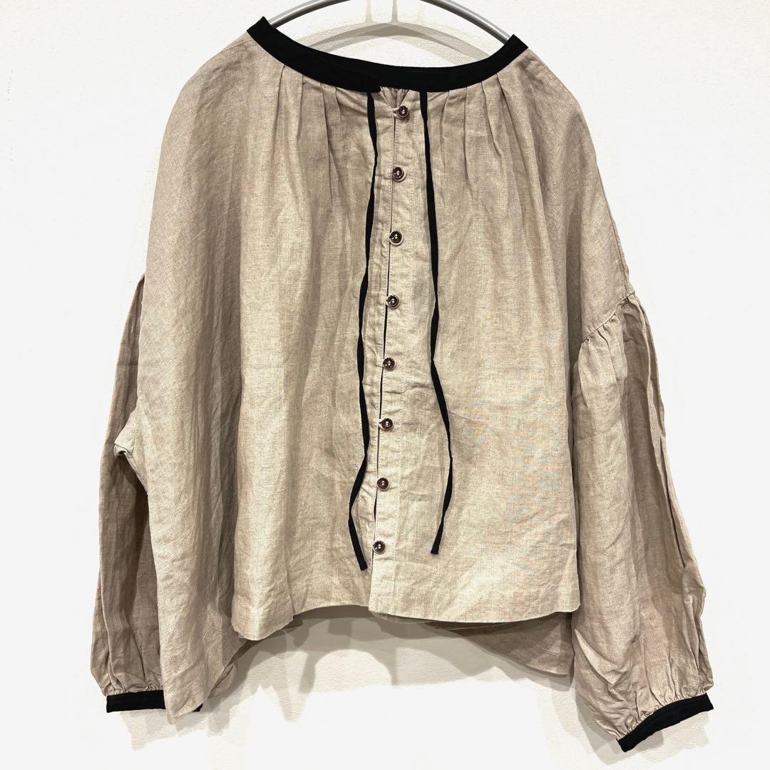 nest Robe ネストローブ リネンショートスモックブラウス