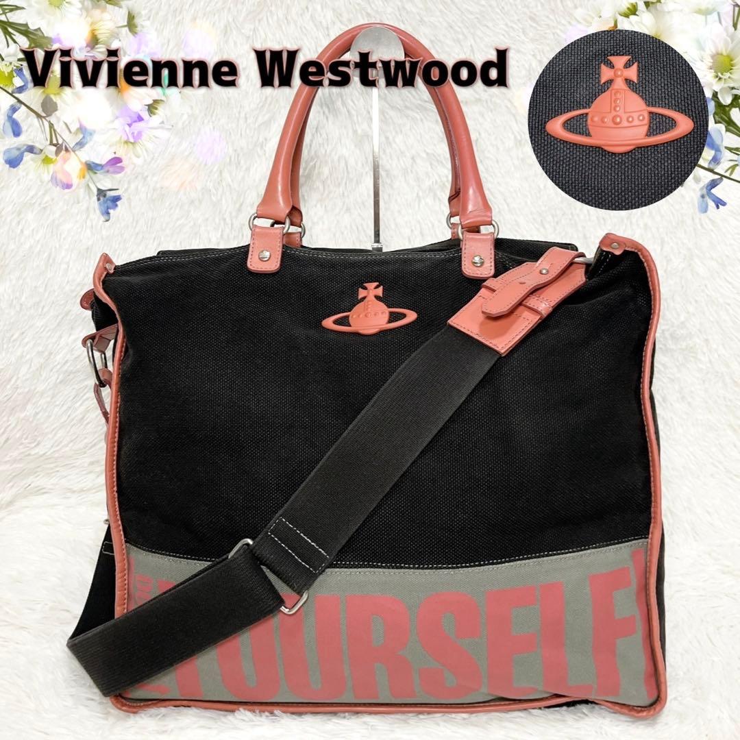 ヴィヴィアン ビッグトート キャンバス オーブ big shoulder ピンク