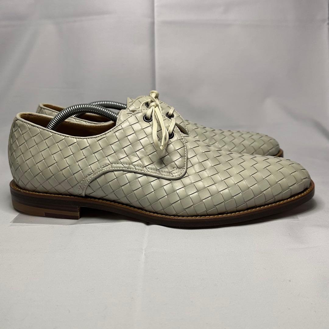 新品未使用☆ボッテガヴェネタ☆革靴☆ホワイト☆イントレチャート☆本