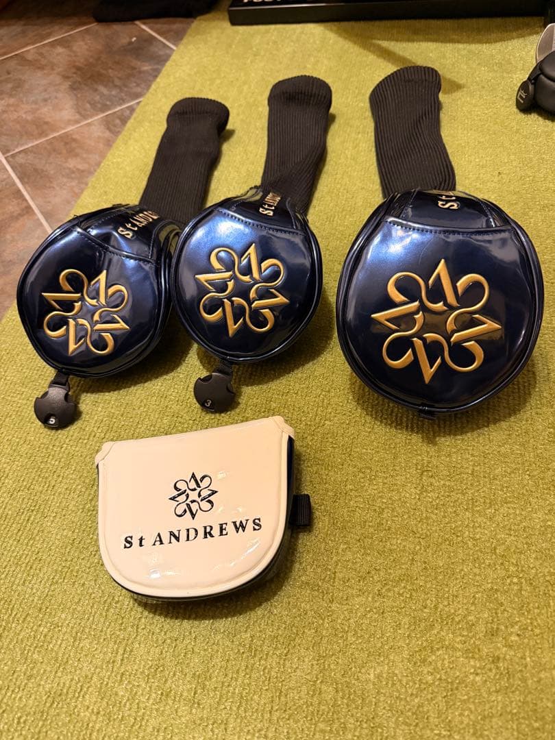 美品 セントアンドリュース キャディバッグ 、ヘッドカバー セント