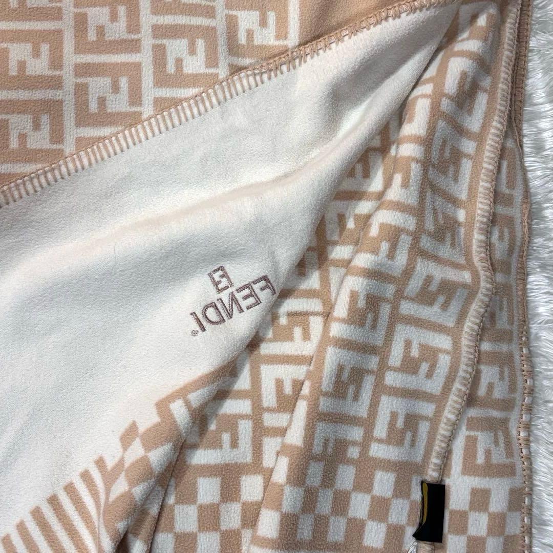 未使用級✨フェンディ ズッカ モノグラム 綿毛布 激レア 廃盤 綿100