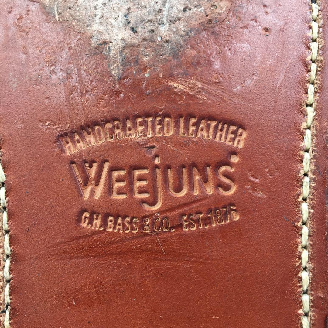 【美品】G.H.BASS ジーエイチバス ペニーローファー 黒/白 27.5cm