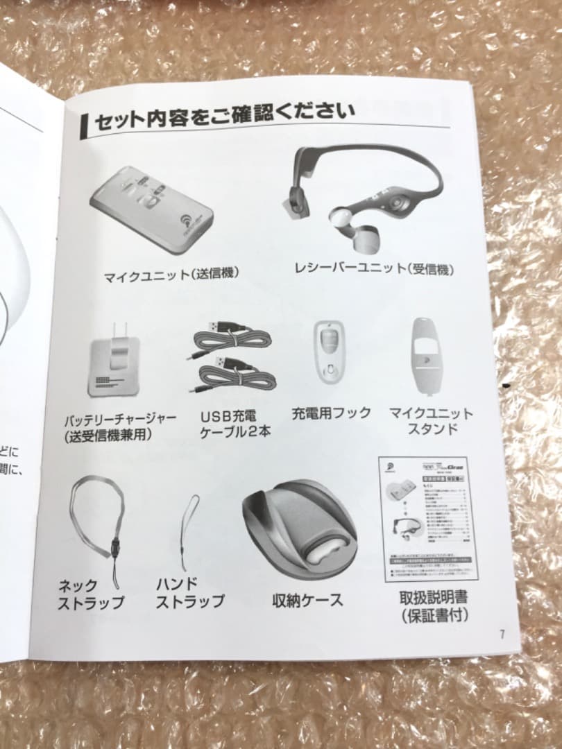 ○本体未開封 みみもとホン クリア ES-700GU 耳に入れない集音器・助聴器