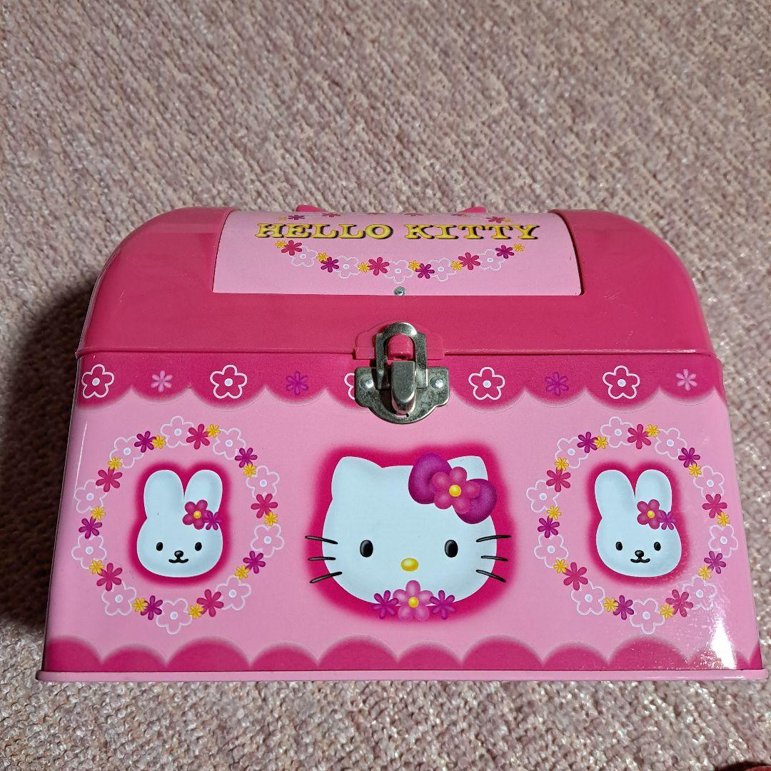 SANRIOハローキティ 2001年製 缶ケース リボン ハナ キティバッグ