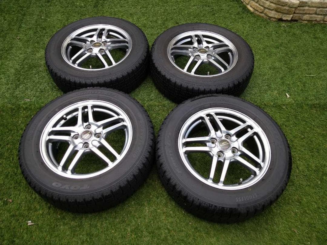 旧型フリードなどに  スタッドレスセット 185/65R15 バリ溝 楽天市場】大好評!! 185/65R15ホイール+スタッドレスタイヤ4本セット