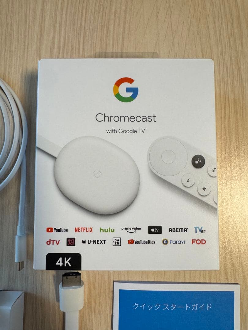 Chromecast with Google TV ★4Kモデル★ホワイト 6007889?wid=1000&hei=1000&