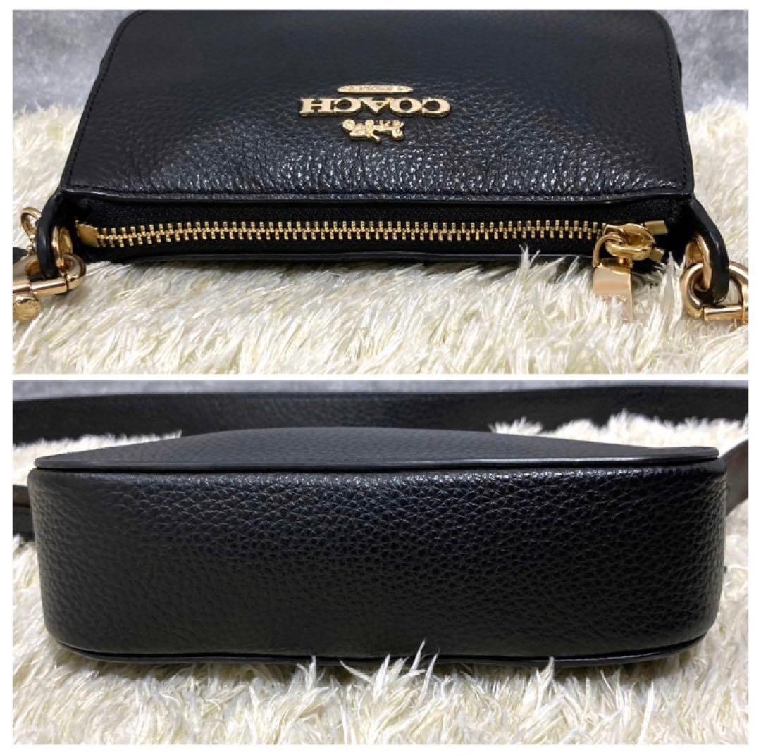 極美品】COACH コーチ ショルダーバッグ ブラック レザー ジェスの通販