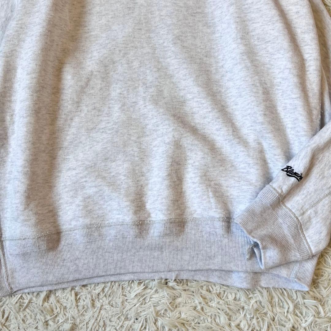 BLAMINK ブラミンク 吊 裏毛 ロゴ ロング スリーブ スウェット グレー