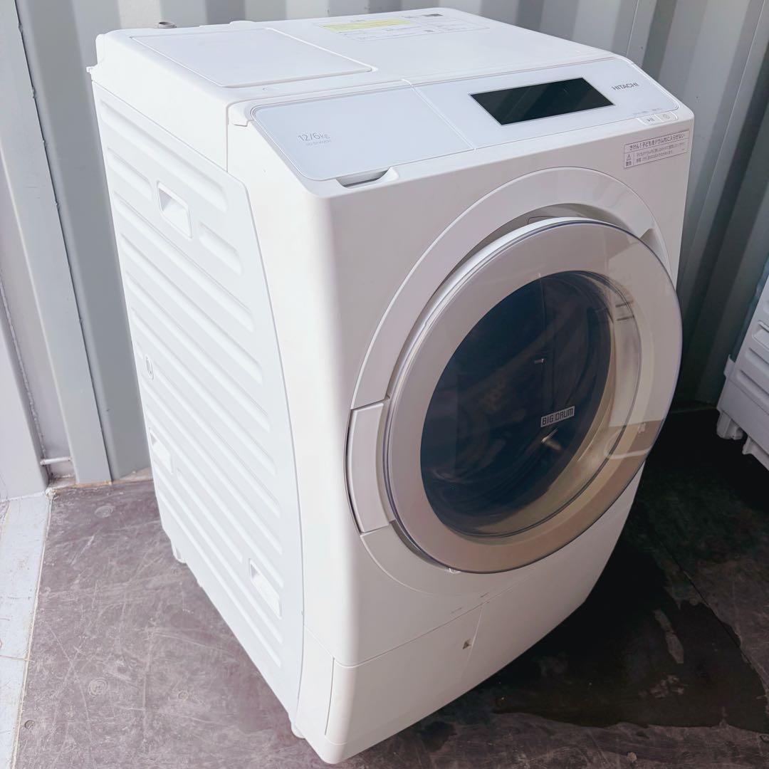 84運搬取付無料！ホワイト純正日立大容量パワフル洗濯機！シンプル操作完動
