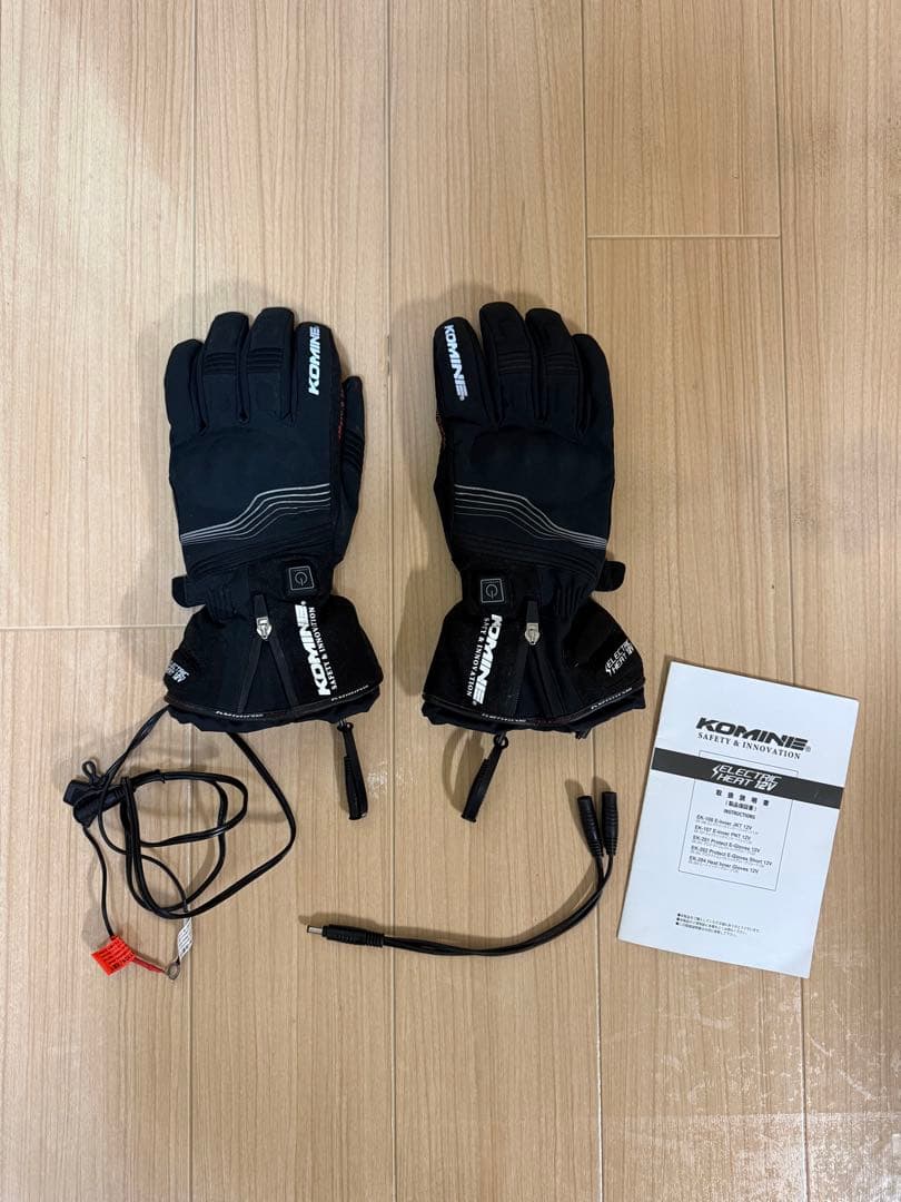 KOMINE EK201 電熱グローブ ブラック コミネ（Komine） 電熱グローブ EK-201 プロテクトエレクトリック