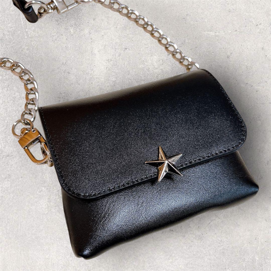 極美品 YENN イエン チェーンベルトポーチ ショルダーバッグ 4way