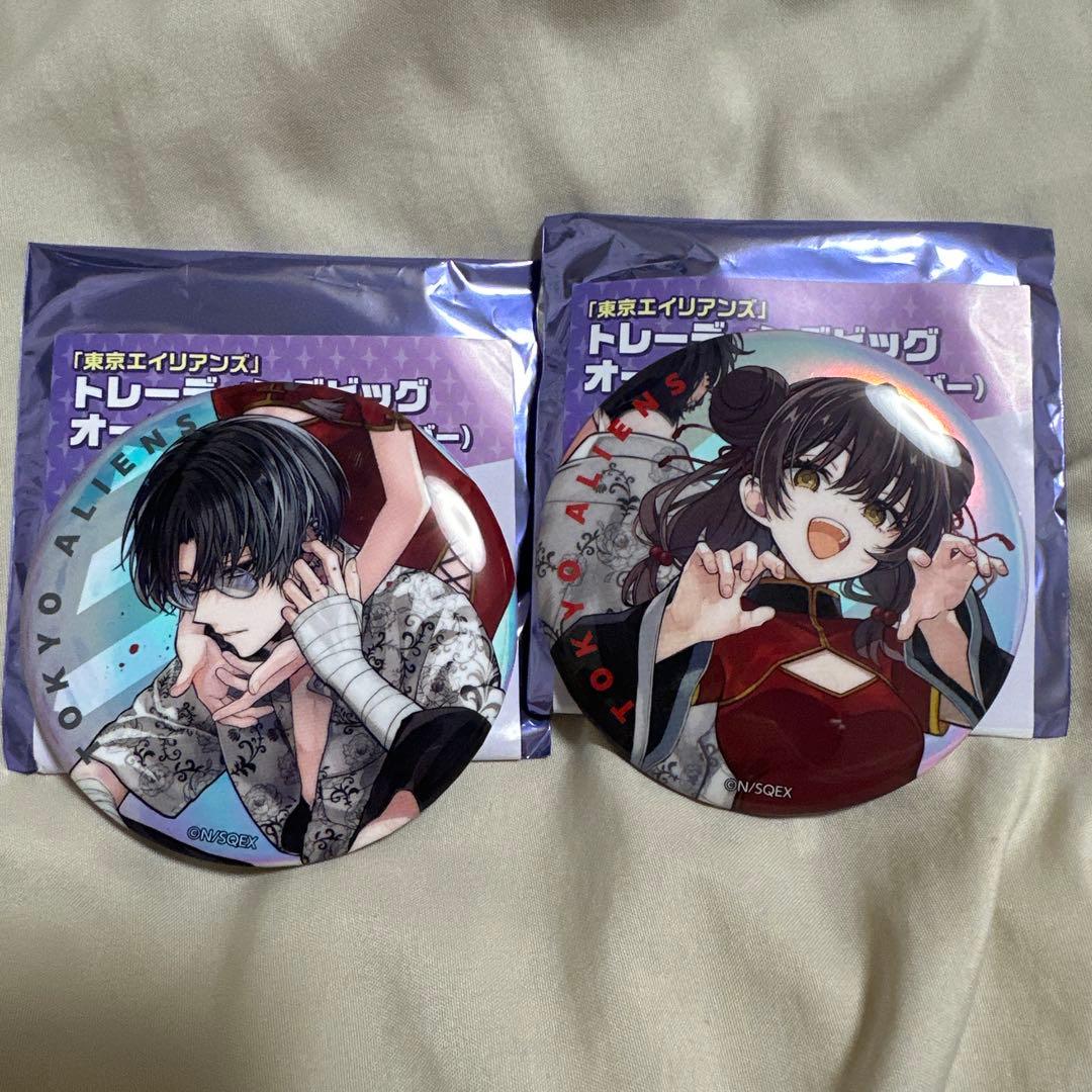 憂炎 明明 東京エイリアンズ オーロラ缶バッジ - メルカリ