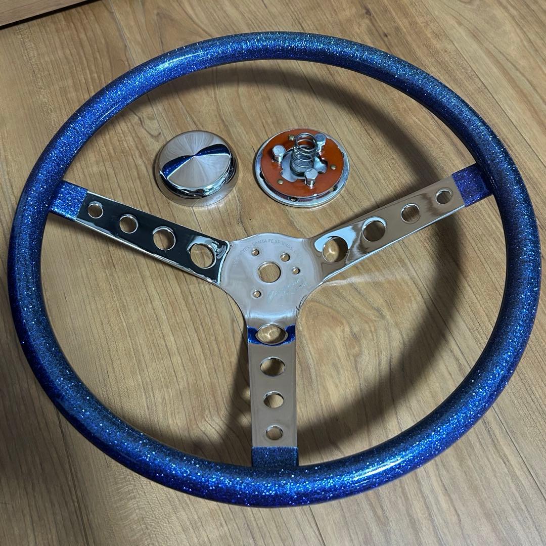 ムーンアイズ　メタルフレーク　38π MOONEYES ORIGINAL California Metal Flake Finger Grip Steering