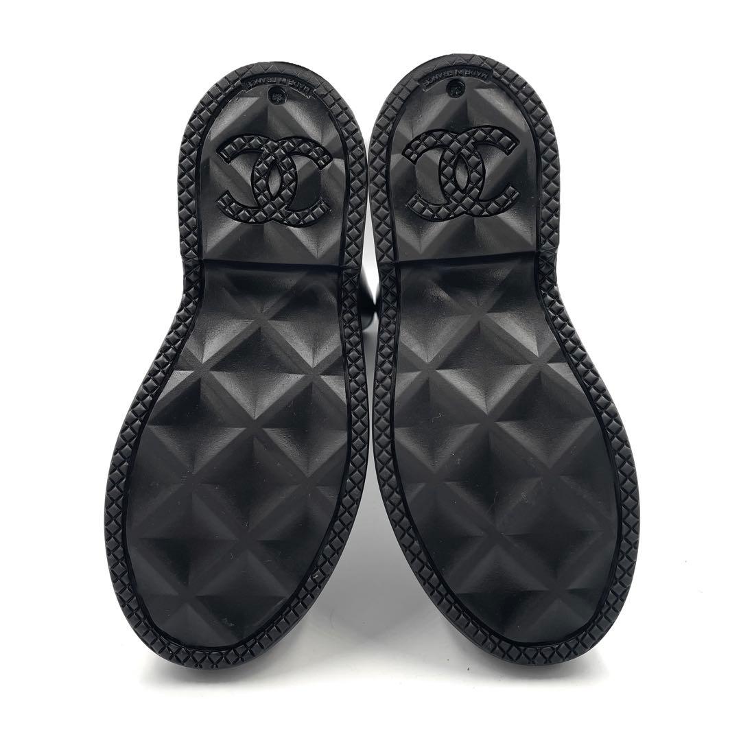 《未使用級》CHANEL シャネル レインブーツ ココマーク 黒 36 付属無し