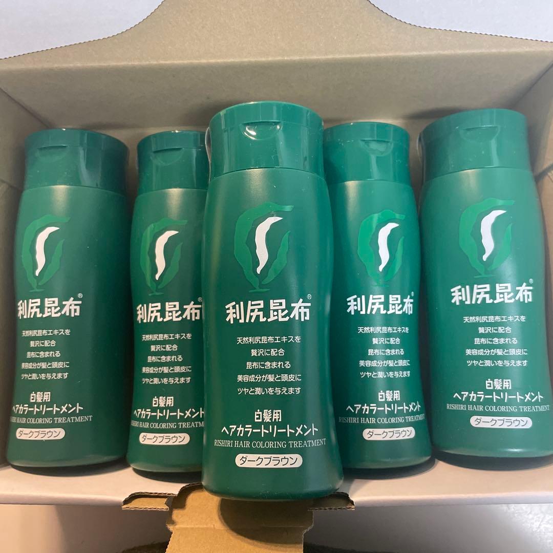 利尻昆布 ヘアカラートリートメント 5本セット 楽天市場】【スーパーSALE限定10%OFF & P5倍】白髪用 利尻ヘアカラー