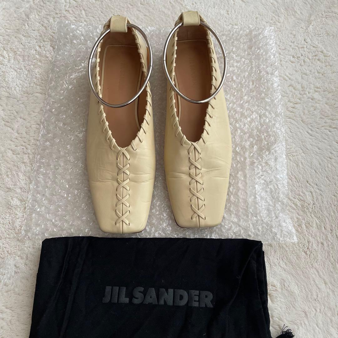 JIL SANDER ジルサンダー アンクレットバレリーナシューズ 36.5 - メルカリ